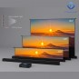 HiViLux® UST Boden Motor-Leinwand Kontrast CLR/Laser TV Gehäuse Schwarz HiViPrism Cinema HDR